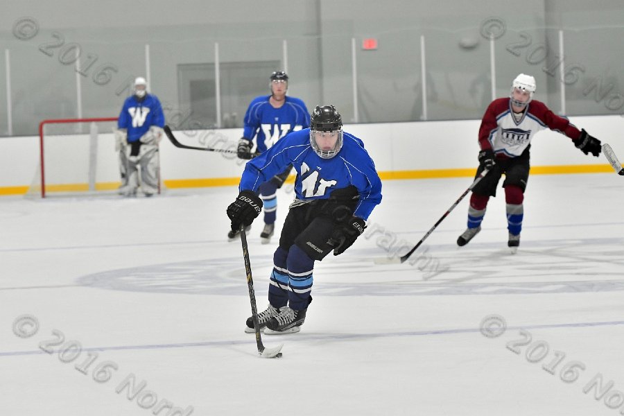 Wheaton College Men\'s Ice Hockey vs Middlesex Community College. - Photo By: KEITH NORDSTROM
